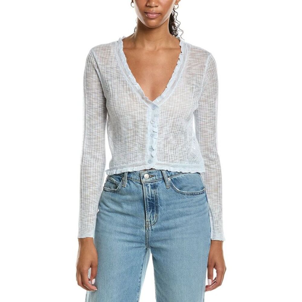 Ichi Womens  Ihbulac Cardigan, Blue